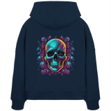 Sweat à capuche bio pour femme Motif crâne galactique