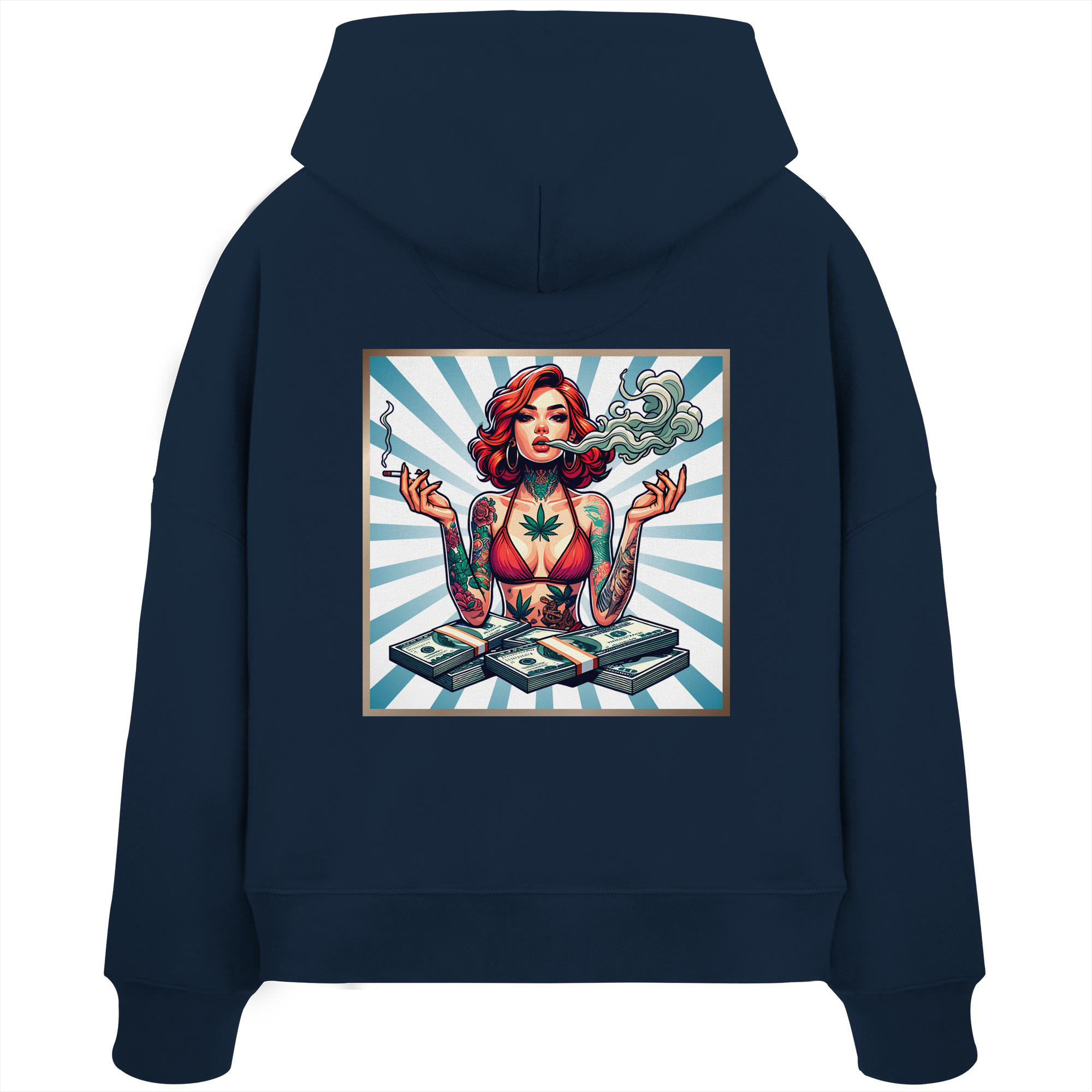 Rebel Rich - Sweat à capuche bio Boxcut pour femme