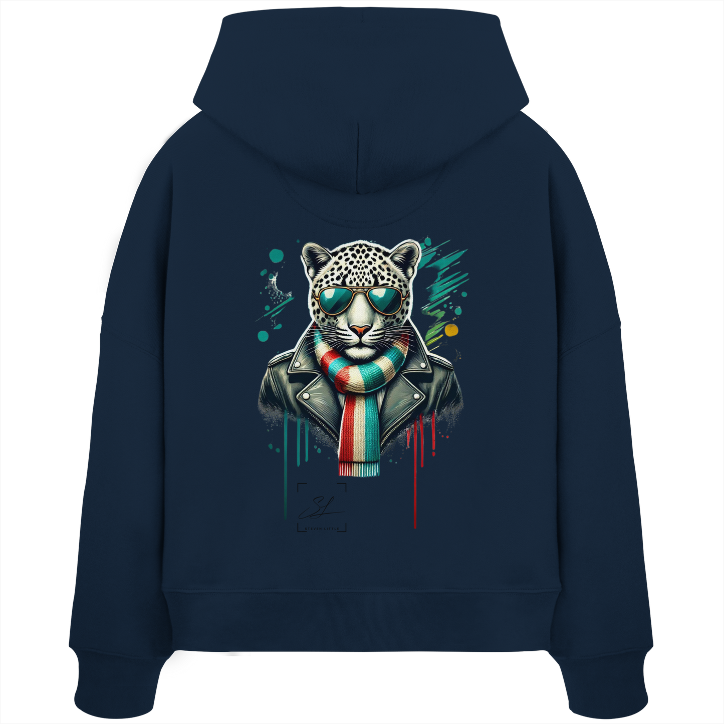 Urban Leopard - Womens Organic Boxcut Hoodie