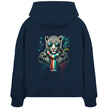 Urban Leopard - Womens Organic Boxcut Hoodie