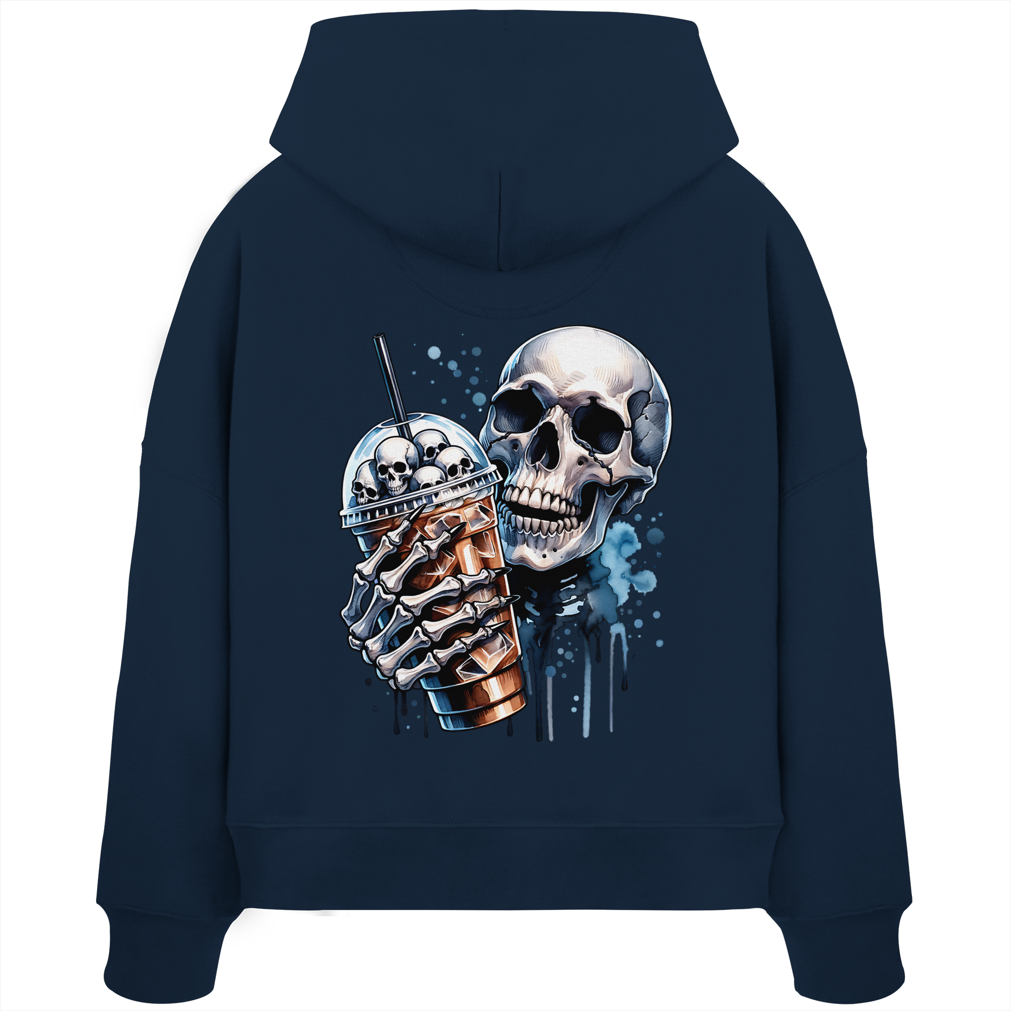 Chill Skull - Womens Organic Boxcut Hoodie