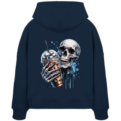Chill Skull - Womens Organic Boxcut Hoodie