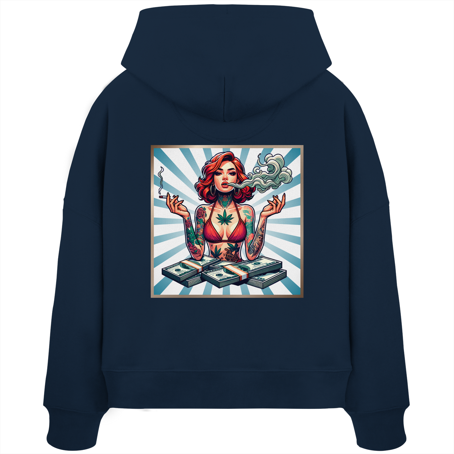 Rebel Rich - Womens Organic Boxcut Hoodie