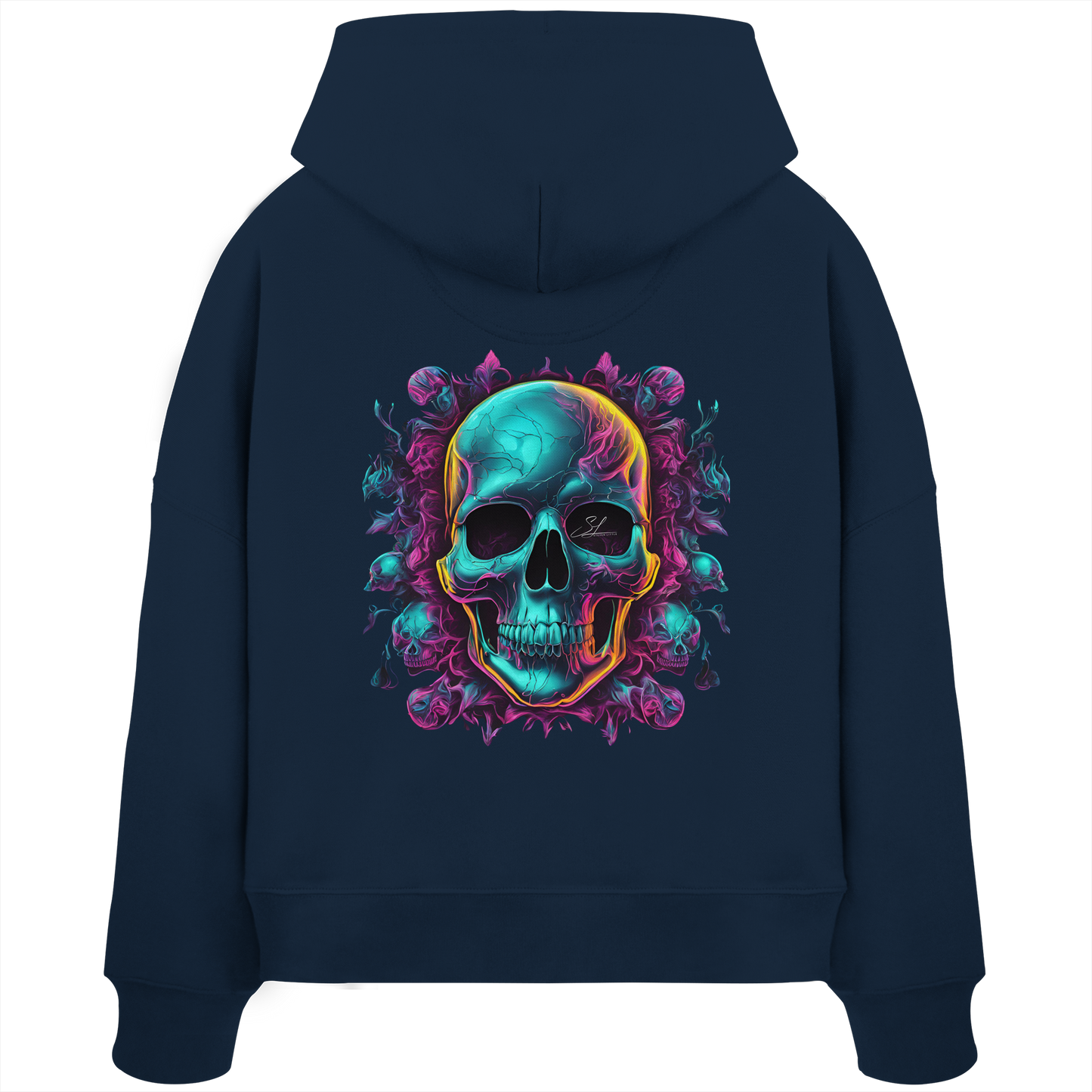 Galactic Skull - Womens Organic Boxcut Hoodie