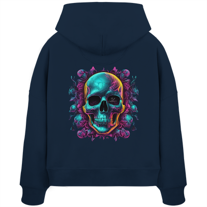 Galactic Skull - Womens Organic Boxcut Hoodie