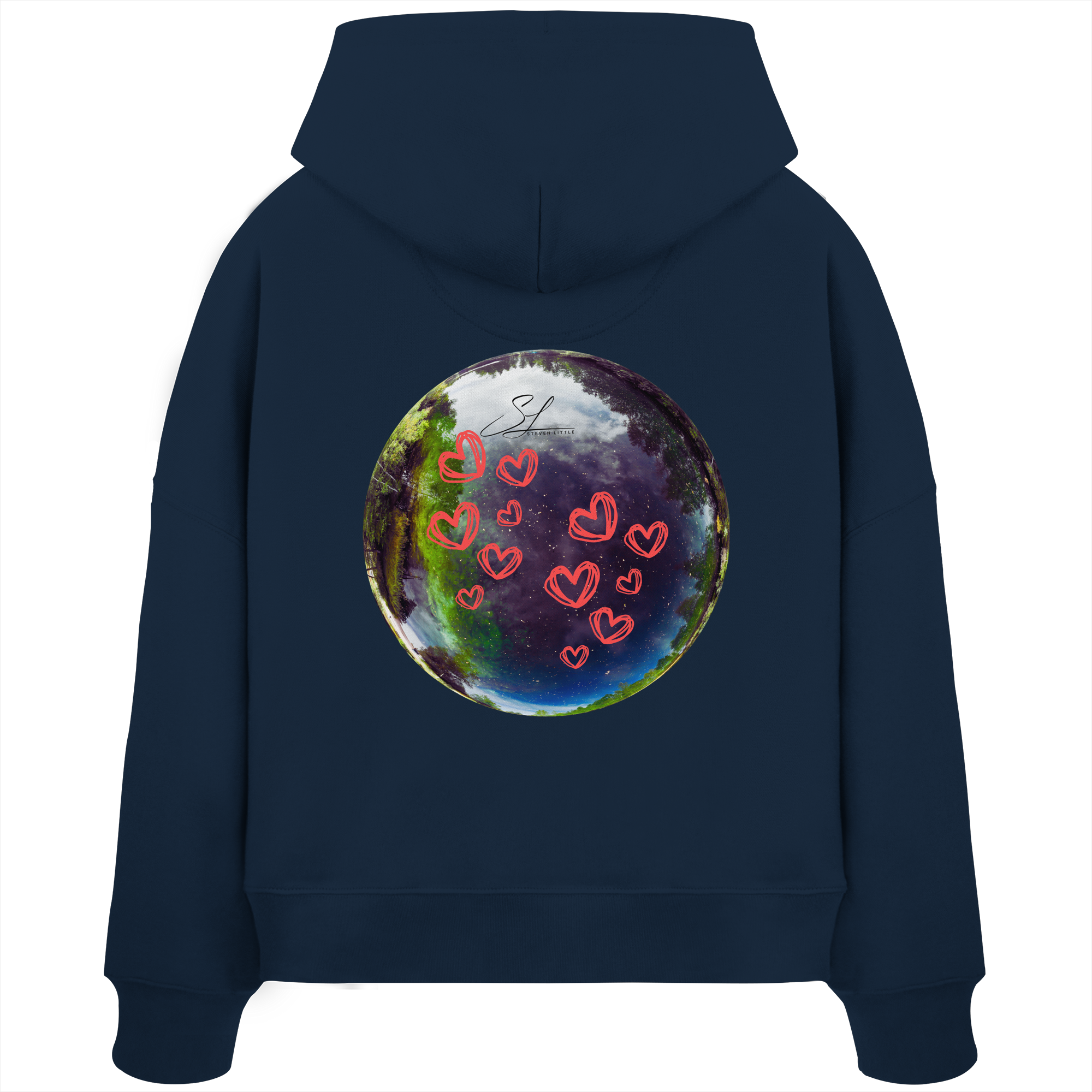 Love our World - Womens Organic Boxcut Hoodie