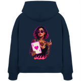 Queen of Hearts - Womens Organic Boxcut Hoodie