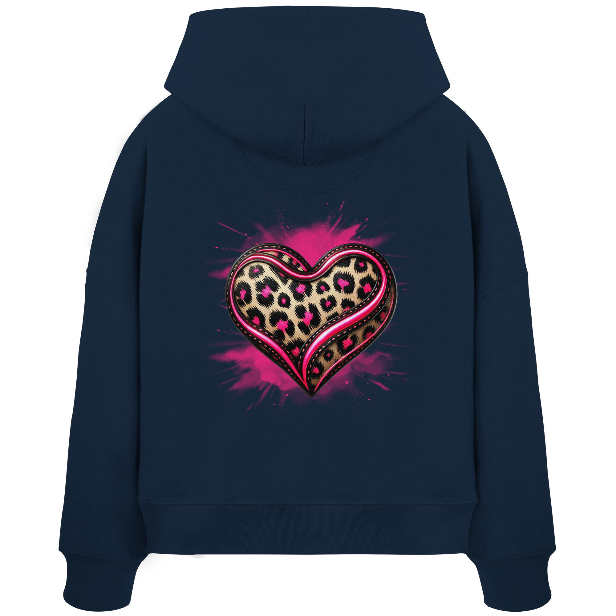 Wild Heart - Womens Organic Boxcut Hoodie