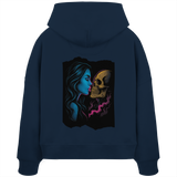 Kissing Skull - Womens Organic Boxcut Hoodie