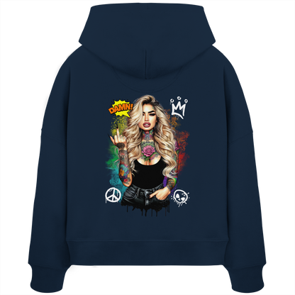 Ink Queen - Womens Organic Boxcut Hoodie