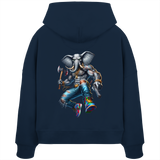 Elephant Warrior - Womens Organic Boxcut Hoodie