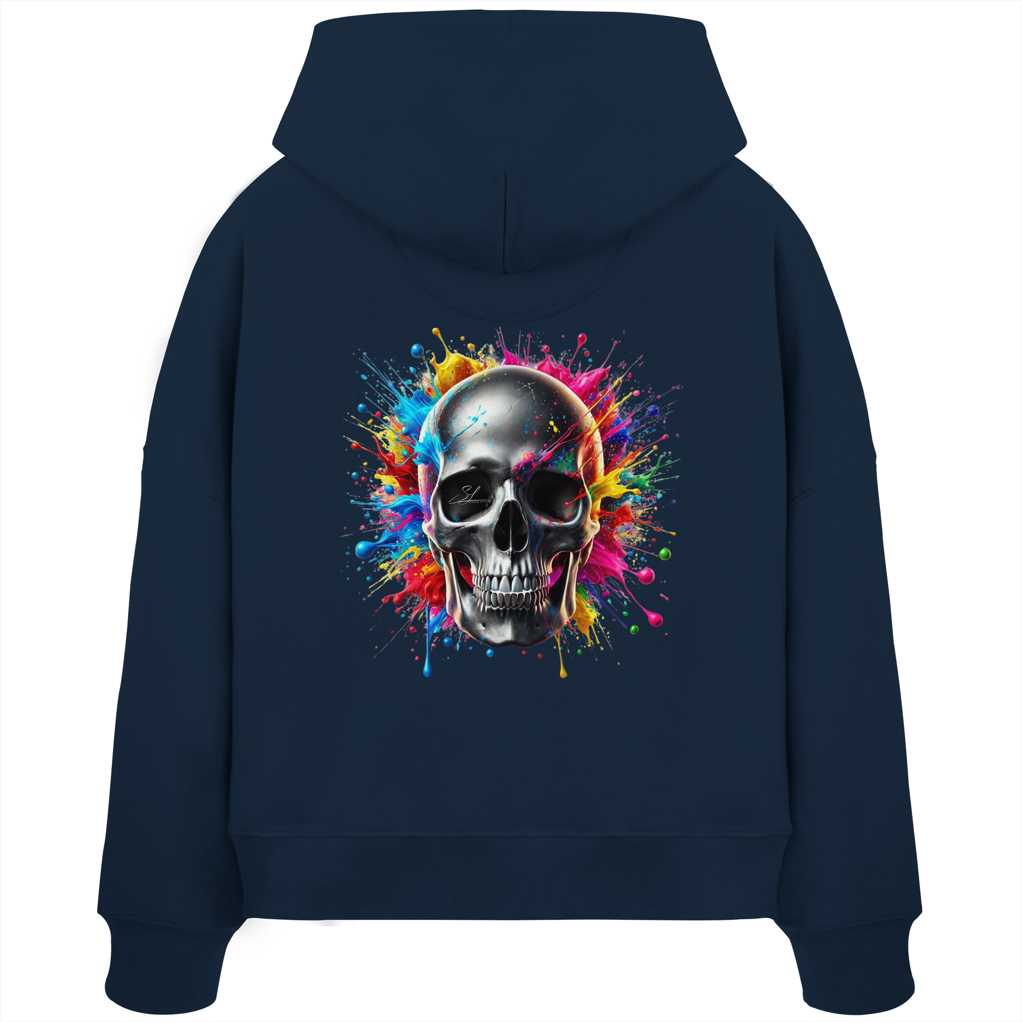 Explosion de vie - Sweat à capuche bio Boxcut pour femme