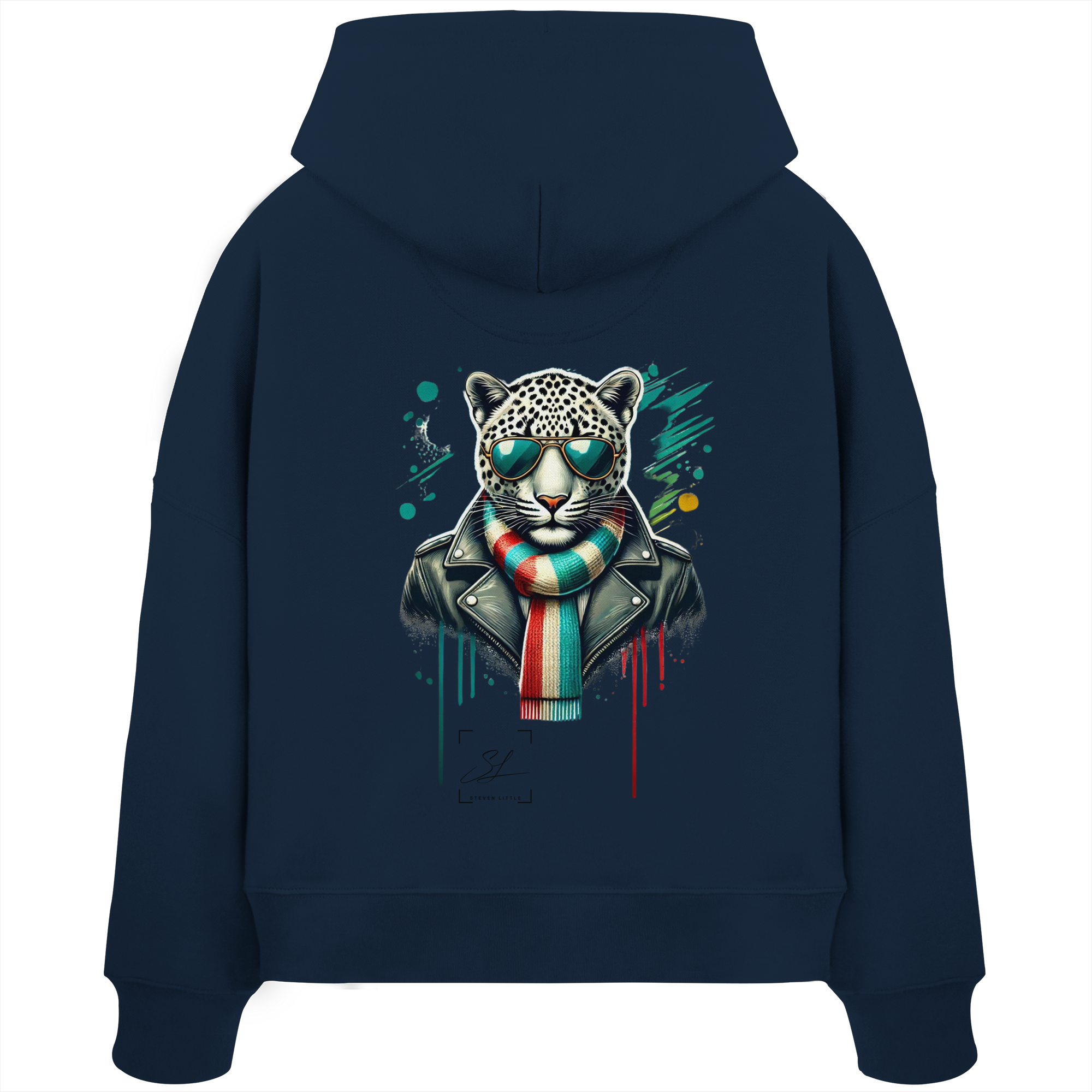 Urban Leopard - Womens Organic Boxcut Hoodie