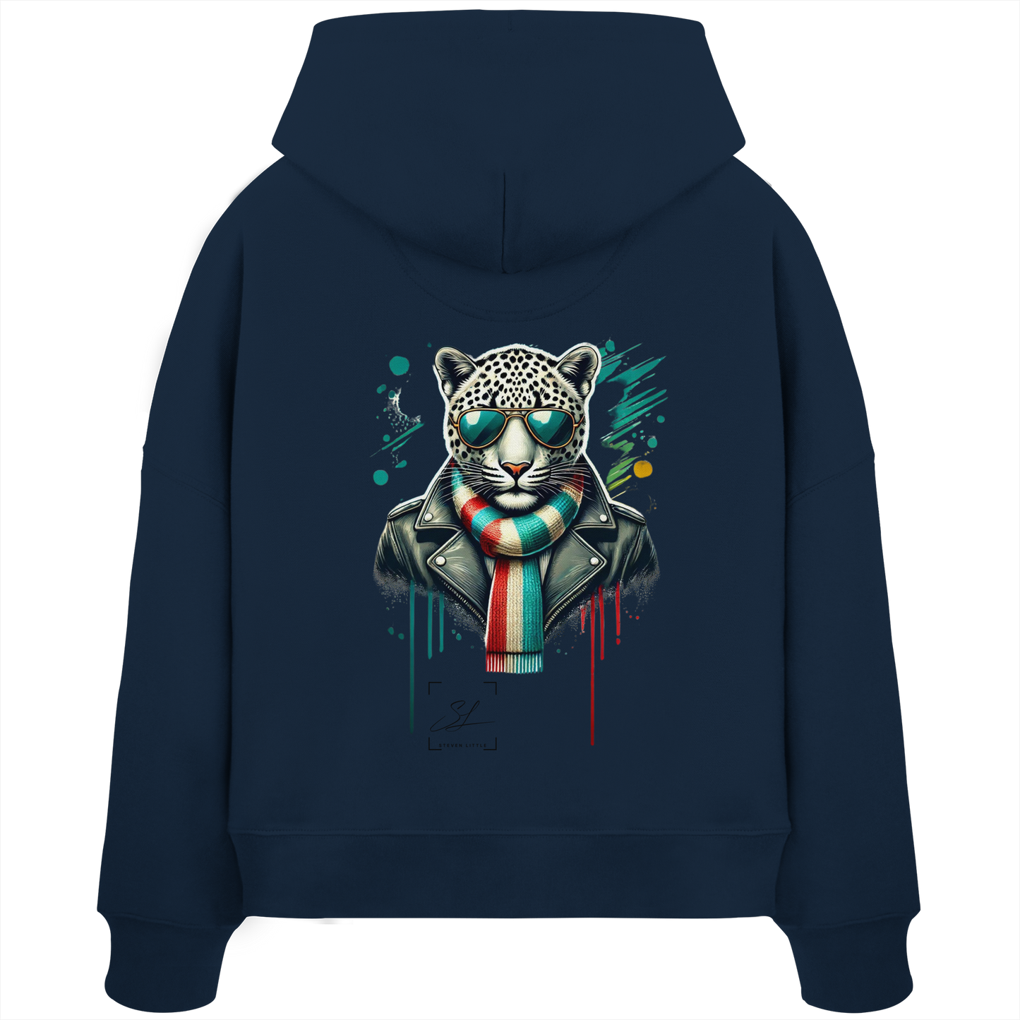 Urban Leopard - Womens Organic Boxcut Hoodie