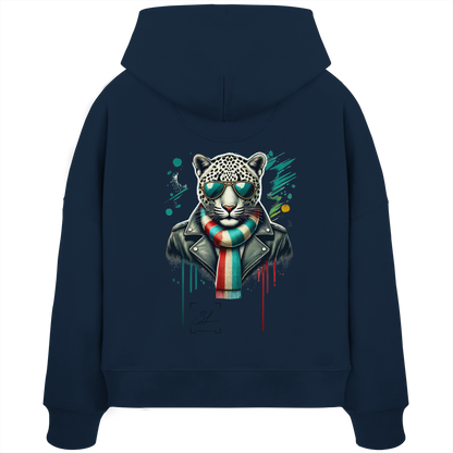 Urban Leopard - Womens Organic Boxcut Hoodie