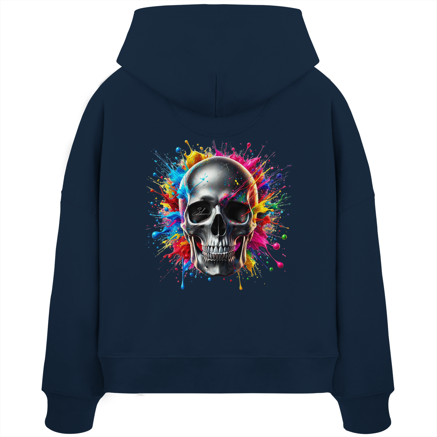 Explosion of Life - Womens Organic Boxcut Hoodie