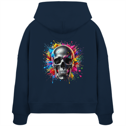 Explosion of Life - Womens Organic Boxcut Hoodie