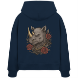 Inked Rhino - Womens Organic Boxcut Hoodie