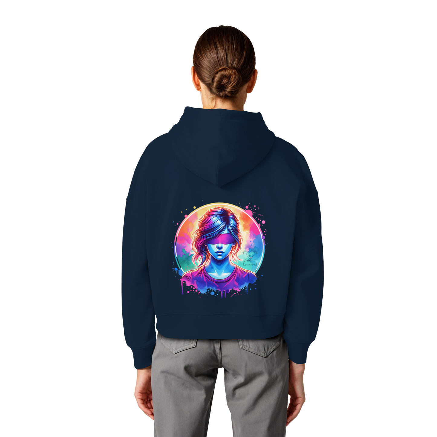 Mystic Vision - Womens Organic Boxcut Hoodie