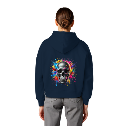Explosion of Life - Womens Organic Boxcut Hoodie