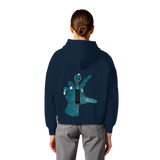 Statement Hand - Womens Organic Boxcut Hoodie