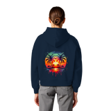Tropical Sunset - Womens Organic Boxcut Hoodie