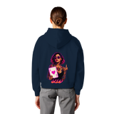 Queen of Hearts - Womens Organic Boxcut Hoodie