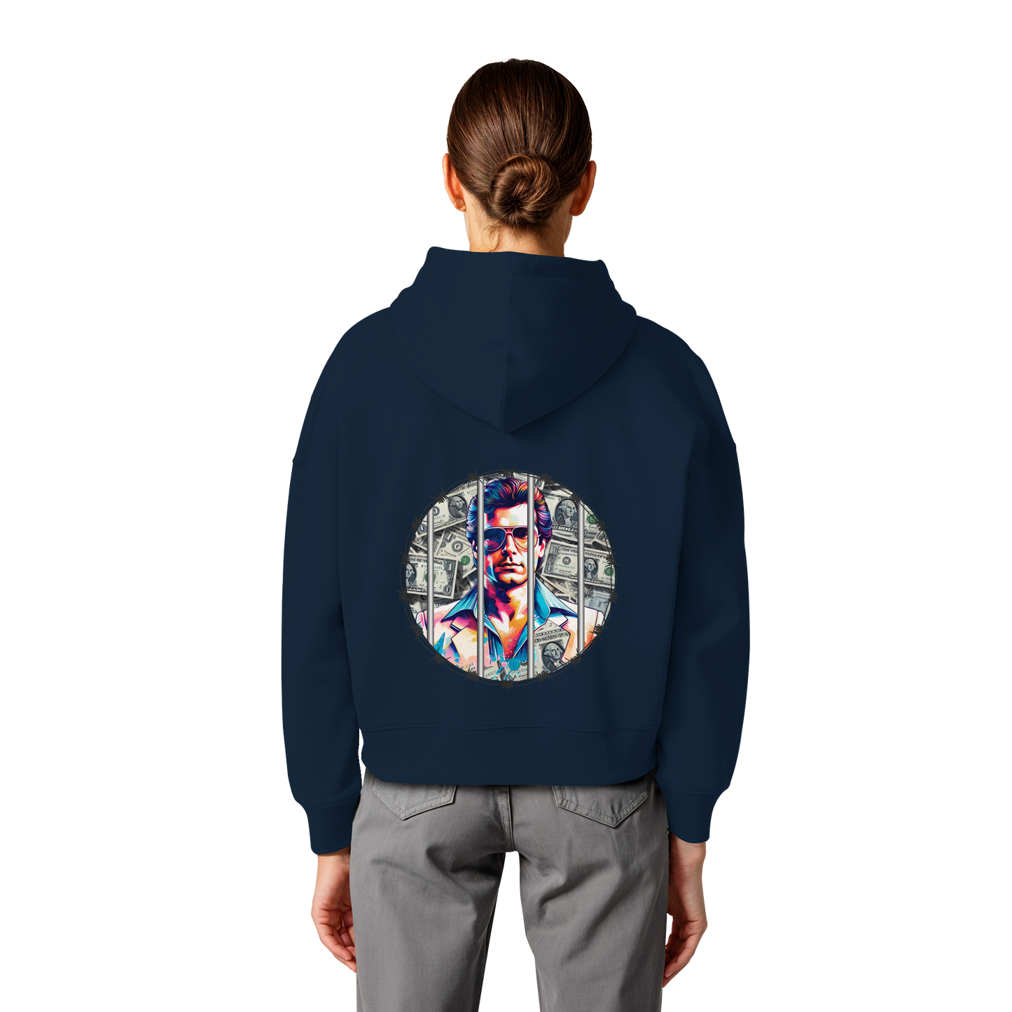 Money Maker - Womens Organic Boxcut Hoodie