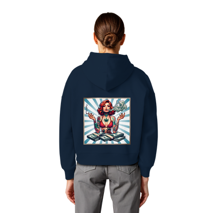 Rebel Rich - Womens Organic Boxcut Hoodie