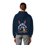 Teddy Terror - Womens Organic Boxcut Hoodie