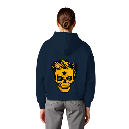 Golden Skull - Womens Organic Boxcut Hoodie