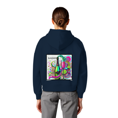 Neon Fresh - Womens Organic Boxcut Hoodie