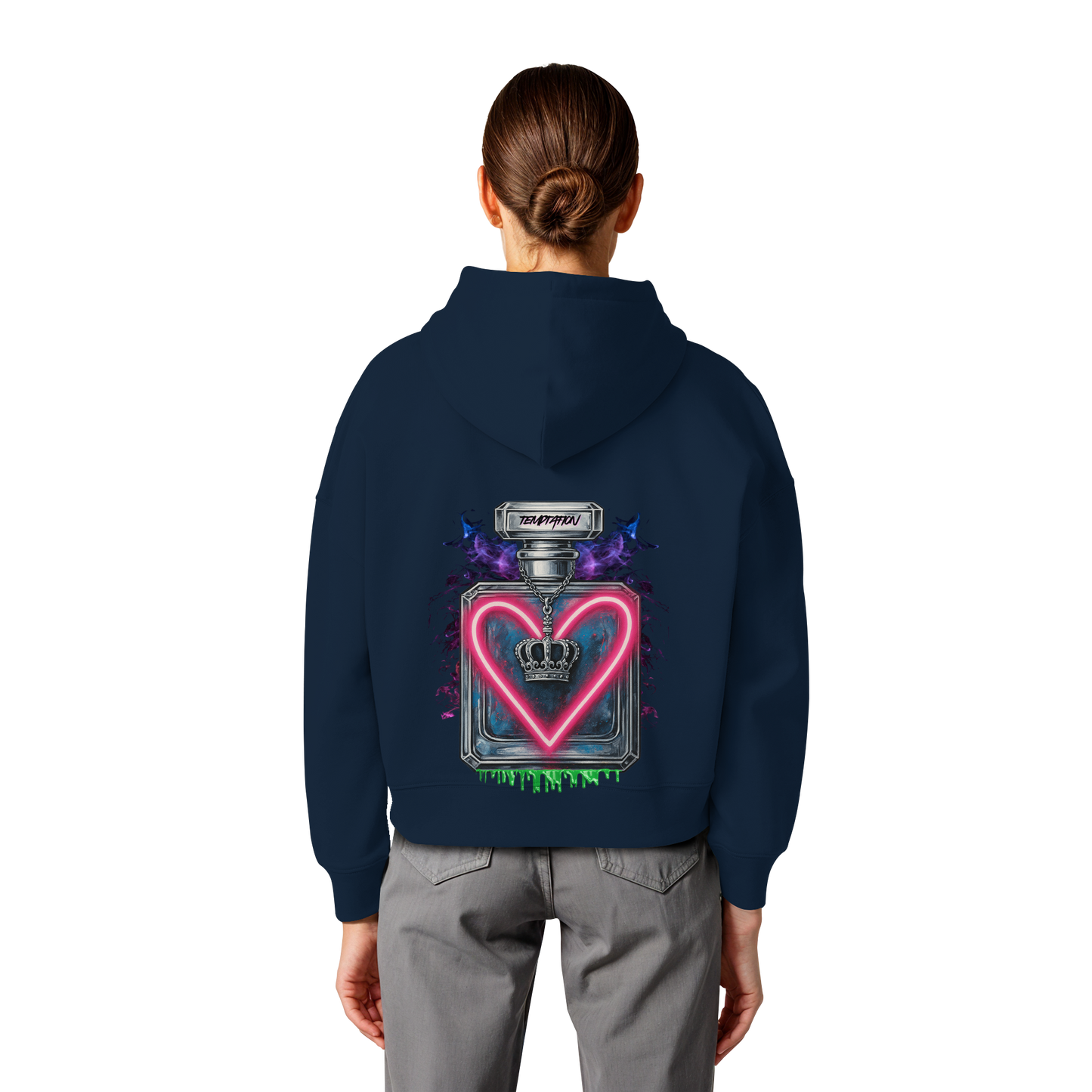 Temptation - Womens Organic Boxcut Hoodie