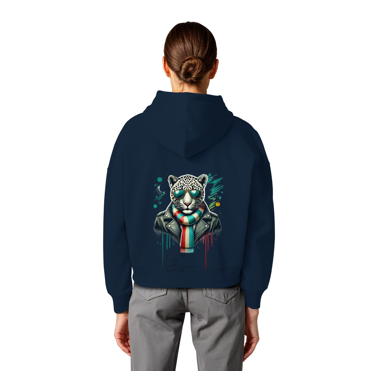 Urban Leopard - Womens Organic Boxcut Hoodie
