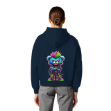 Punk Neon Teddy - Sweat à capuche bio Boxcut pour femme
