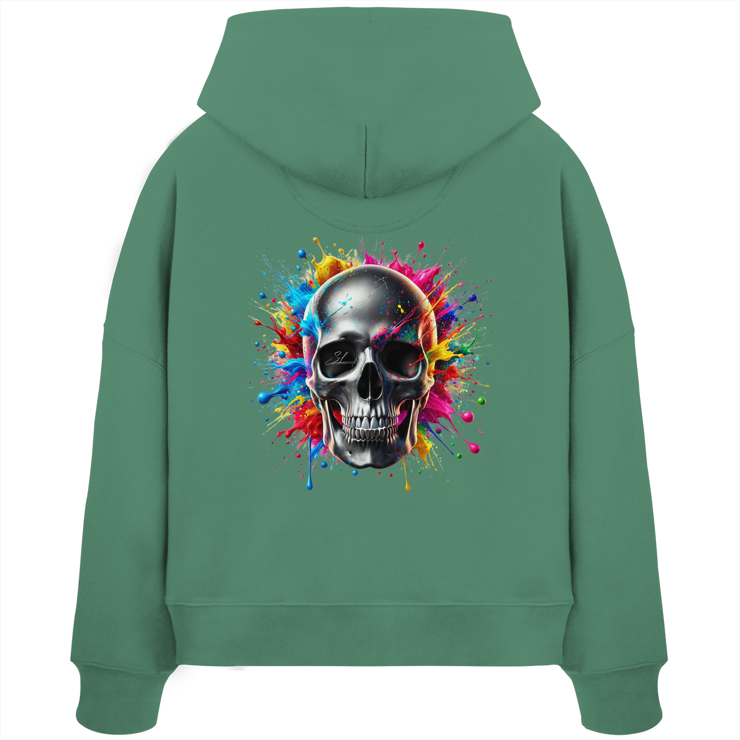 Explosion of Life - Womens Organic Boxcut Hoodie