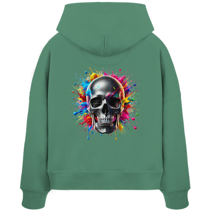 Explosion of Life - Womens Organic Boxcut Hoodie