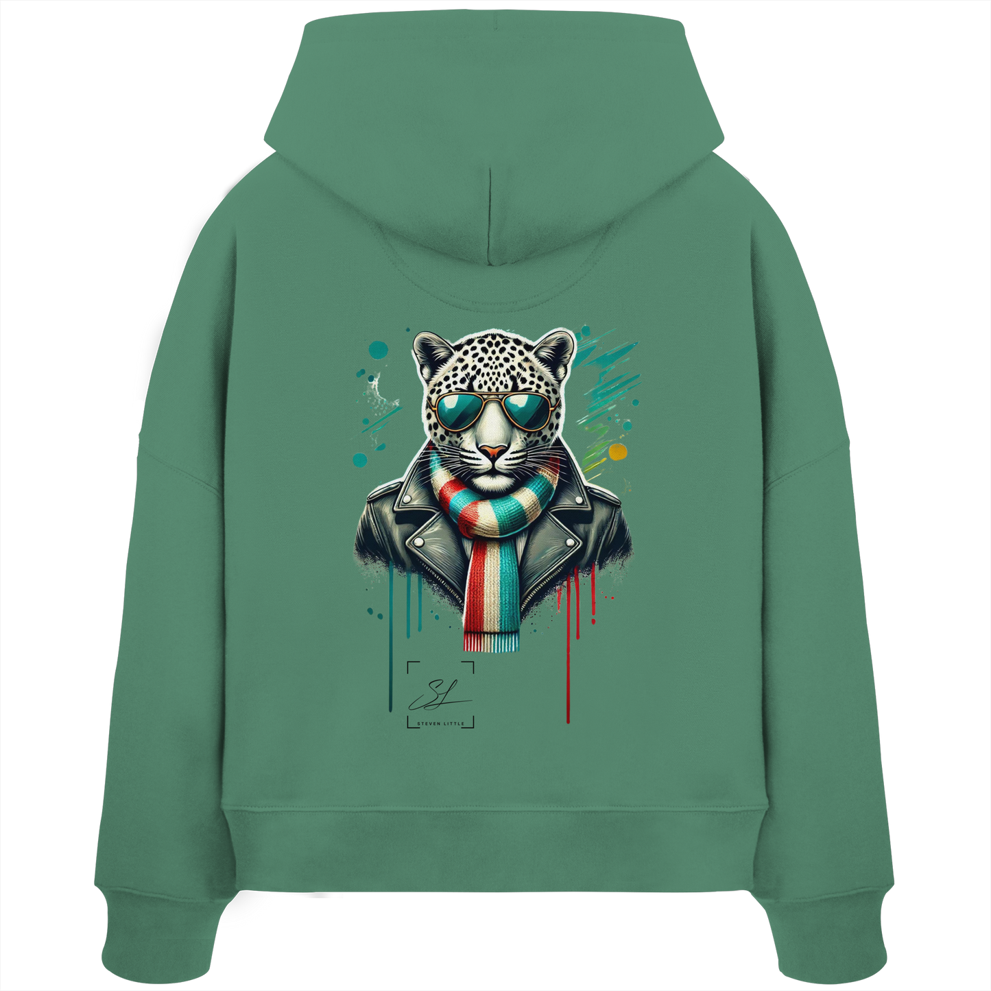 Urban Leopard - Womens Organic Boxcut Hoodie