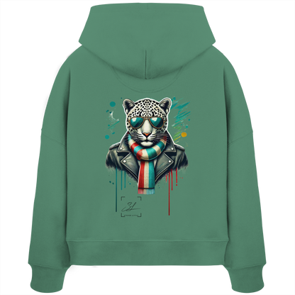 Urban Leopard - Womens Organic Boxcut Hoodie
