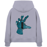Statement Hand - Womens Organic Boxcut Hoodie