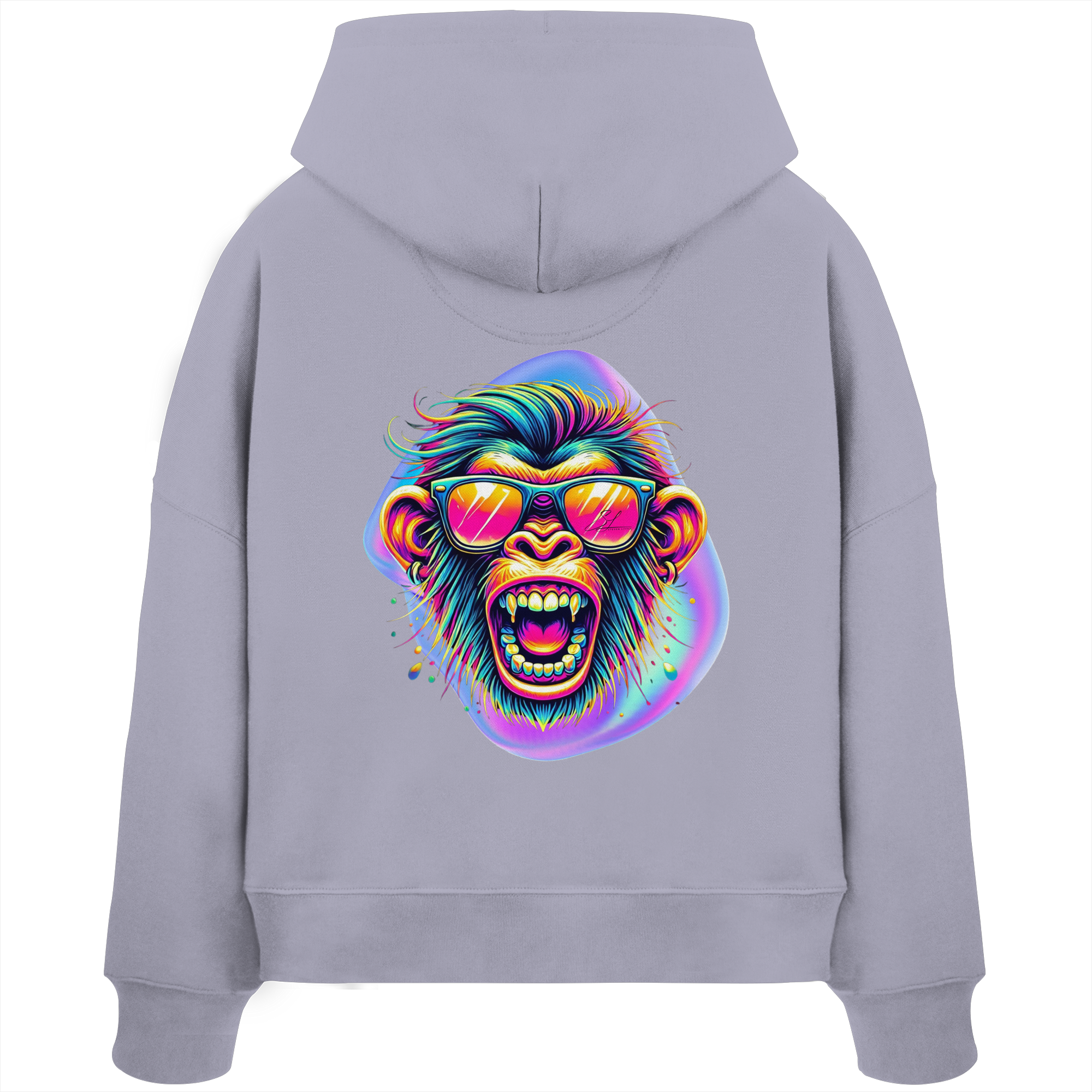 Crazy Chimp - Sweat à capuche Boxcut bio pour femme