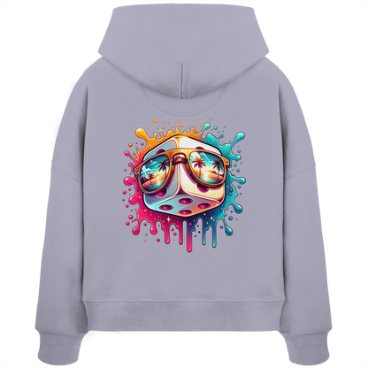 Sunset Vibes Dice - Womens Organic Boxcut Hoodie
