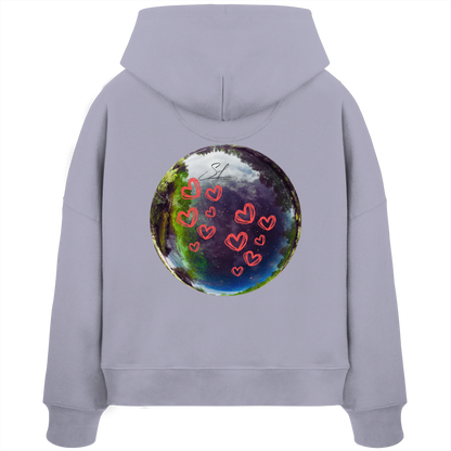 Love our World - Womens Organic Boxcut Hoodie