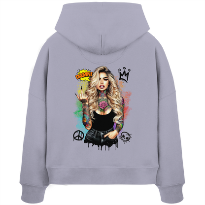 Ink Queen - Womens Organic Boxcut Hoodie