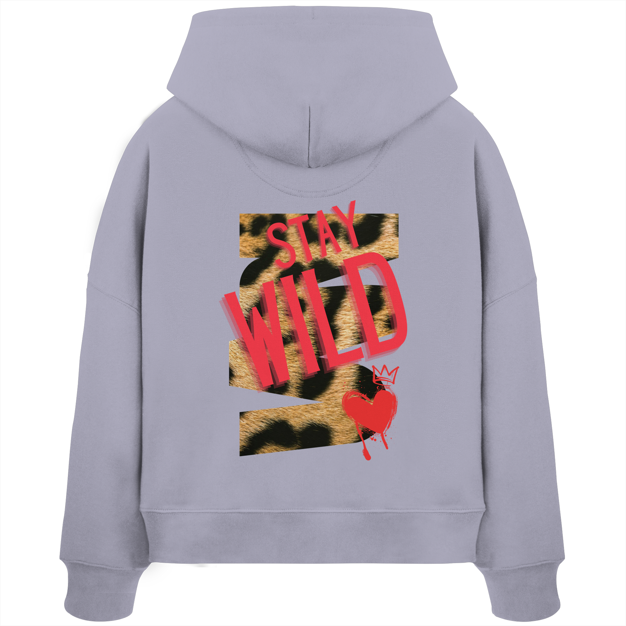 Stay Wild - Womens Organic Boxcut Hoodie