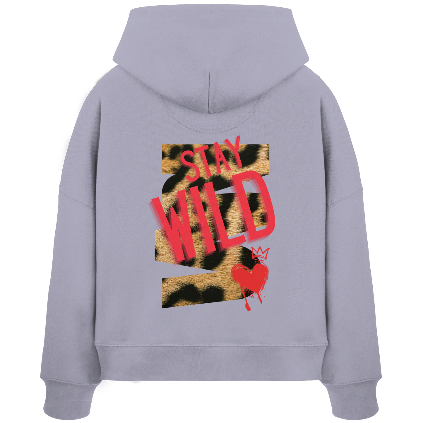 Stay Wild - Womens Organic Boxcut Hoodie