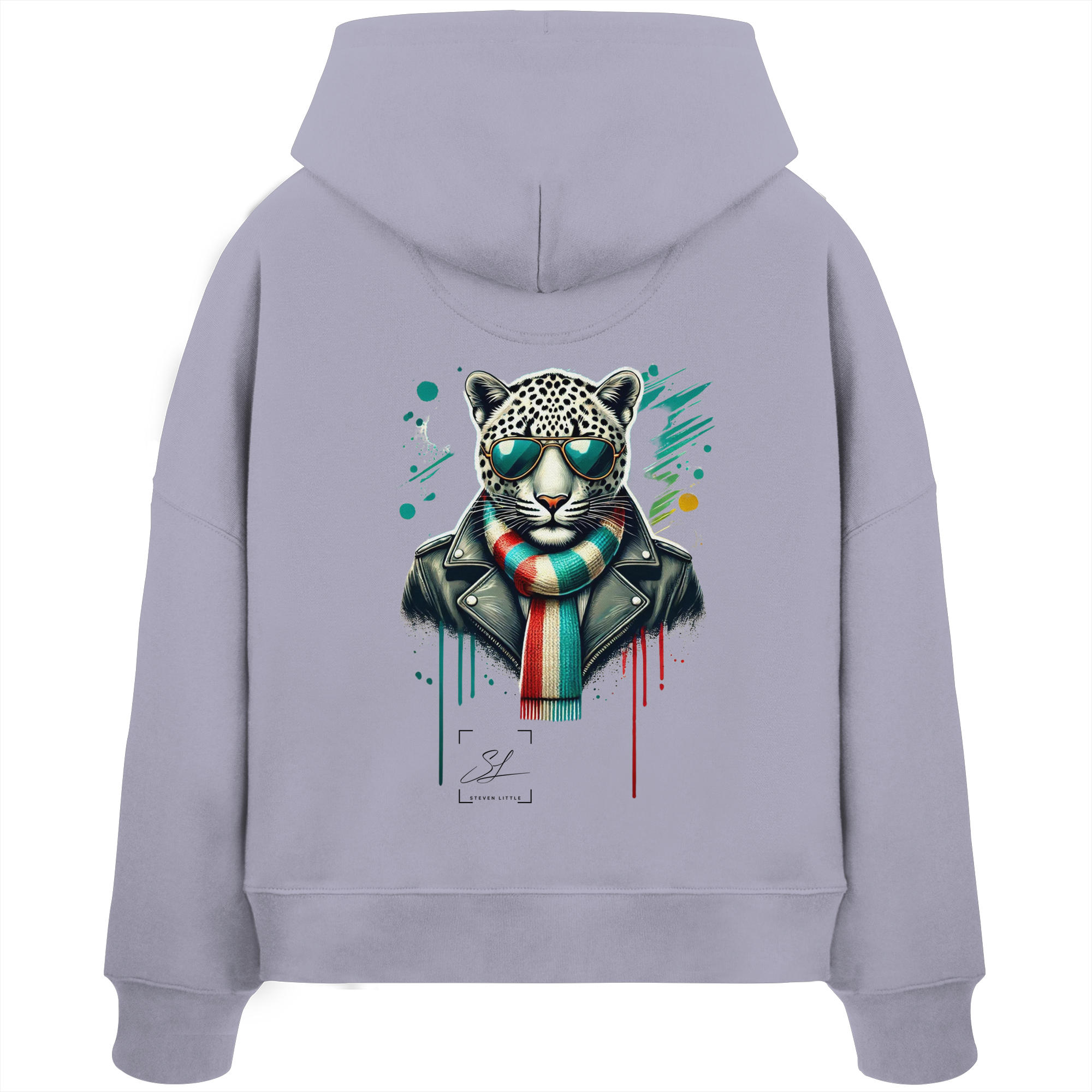 Urban Leopard - Womens Organic Boxcut Hoodie