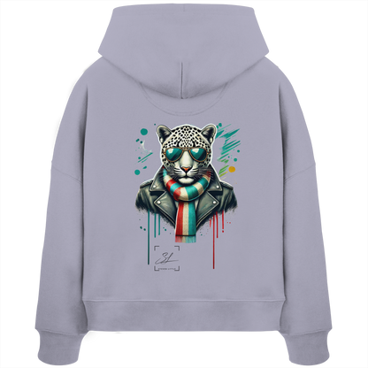 Urban Leopard - Womens Organic Boxcut Hoodie