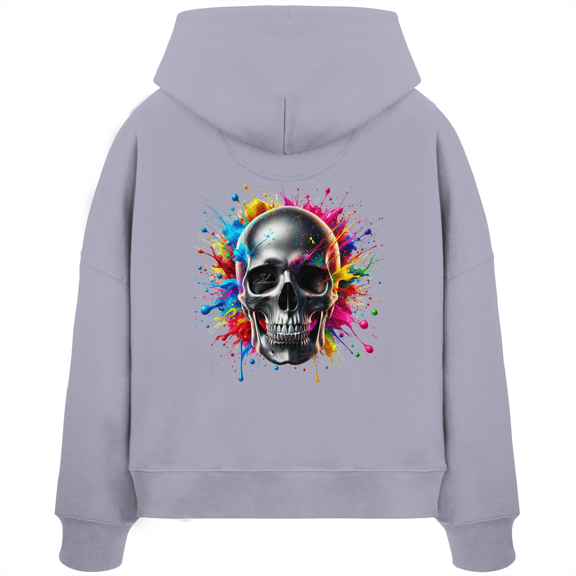 Explosion de vie - Sweat à capuche bio Boxcut pour femme