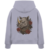 Inked Rhino - Womens Organic Boxcut Hoodie